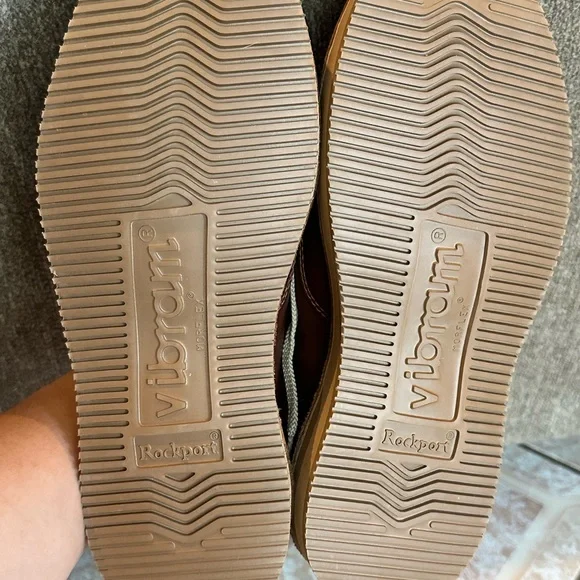 NWOT Rockport Brown and Cream Leather 9000 Prowalkers - Picture 11 of 15